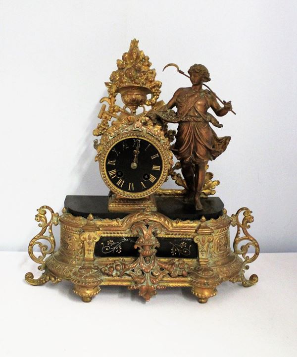 Orologio da tavolo, Napoleone III,  - Asta GIOIELLI, BENI D'ANTIQUARIATO E DIPINTI DAL XVII AL XX SECOLO - Poggio Bracciolini Casa d'Aste