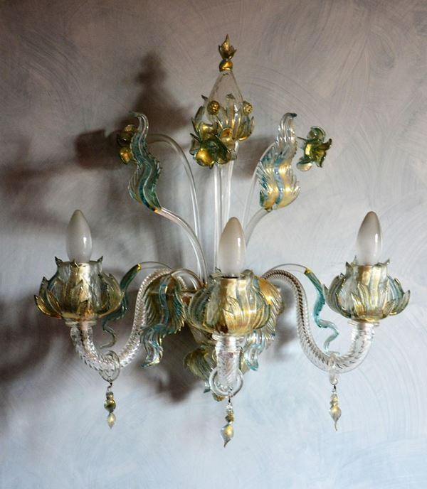Coppia di appliques, sec. XX,