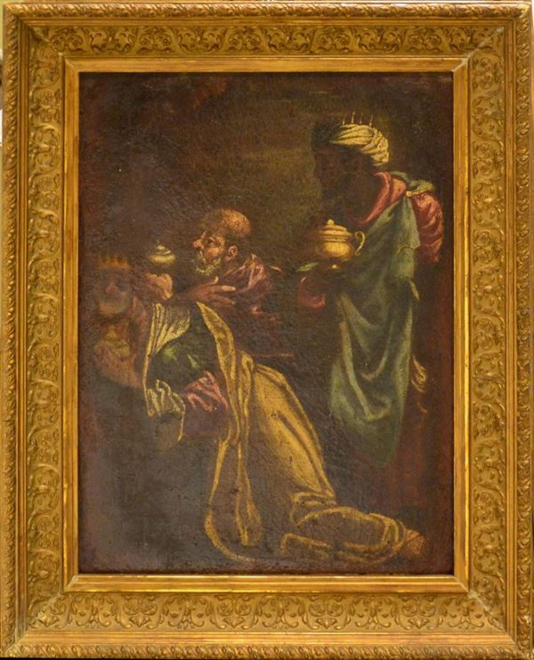 Scuola italiana, sec. XVII  - Asta GIOIELLI, BENI D'ANTIQUARIATO E DIPINTI DAL XVII AL XX SECOLO - Poggio Bracciolini Casa d'Aste