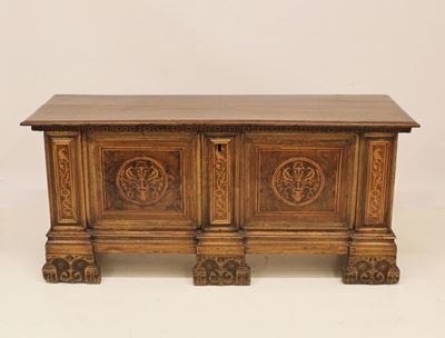 Cassapanca, Lombardia, Sec. XVII,