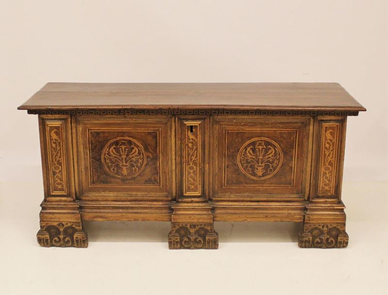 Cassapanca, Lombardia, Sec. XVII,