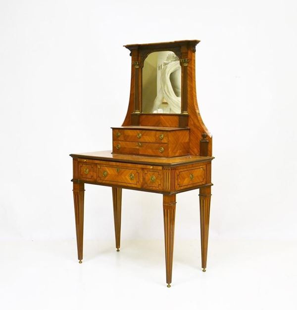 Toilette, fine sec. XIX, intarsiata,