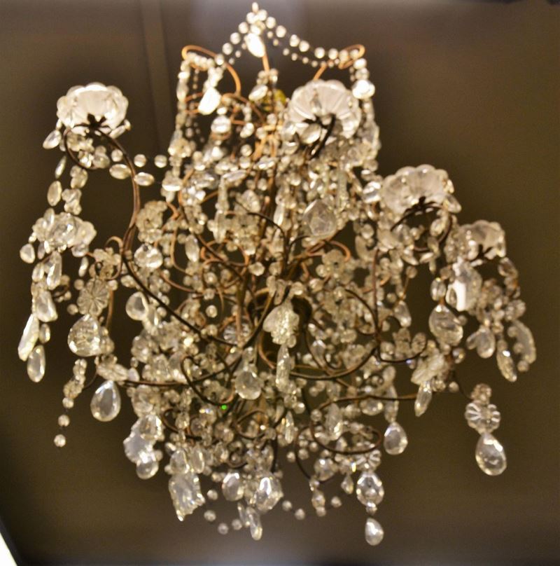 Lampadario, Sec. XX, Struttura in Metallo