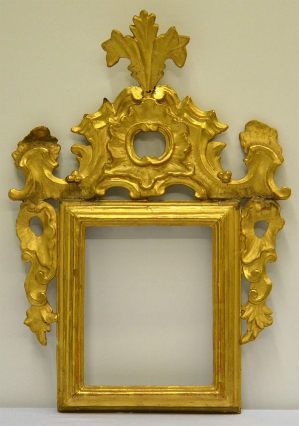 Cornice, sec. XVIII, in legno dorato