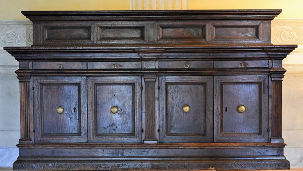 Grande credenza sacrestia, sec. XVII,
