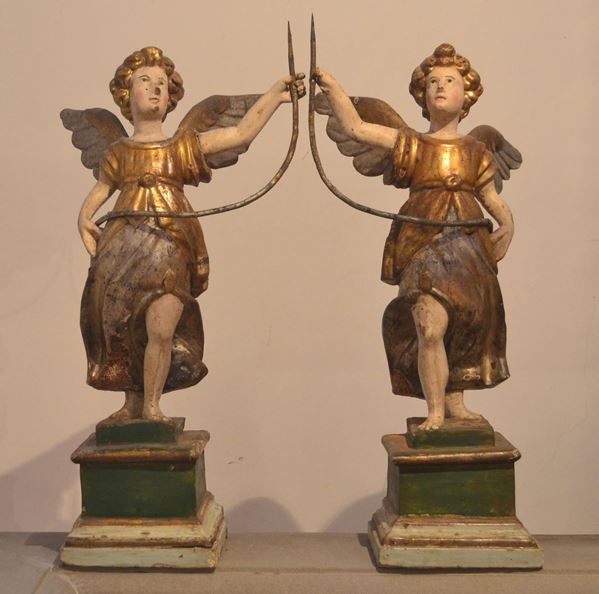 Coppia di angeli, Umbria, sec. XVI,                                       