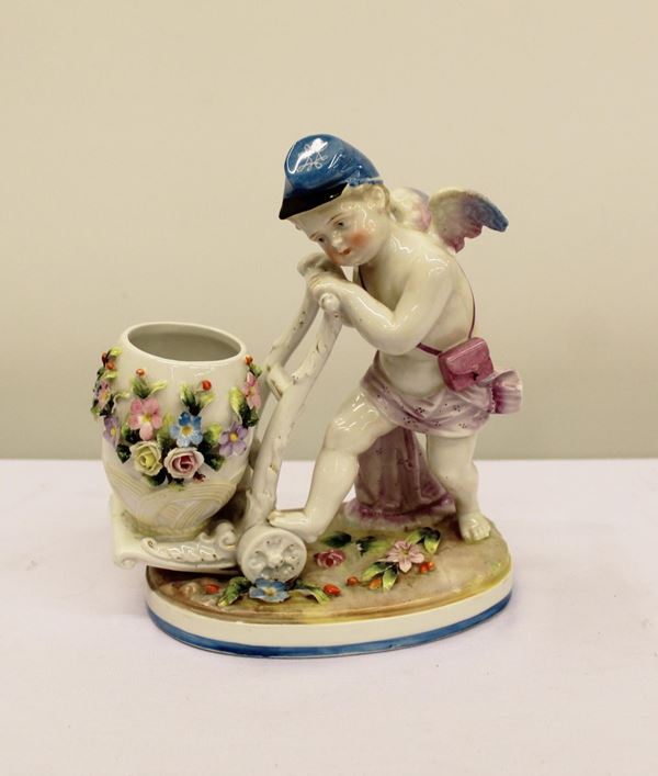Gruppo in ceramica, Austria, sec. XX,