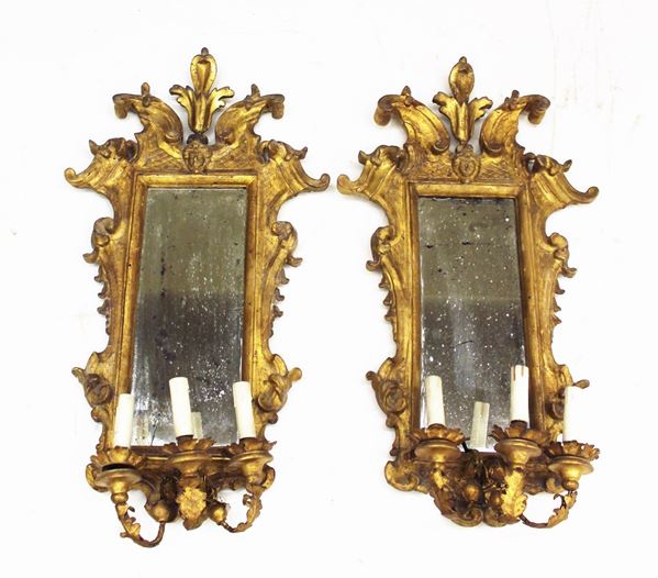 Due specchierine ad uso ventola,  - Asta GIOIELLI, ARGENTI, DIPINTI E ARREDI D'ANTIQUARIATO - Poggio Bracciolini Casa d'Aste
