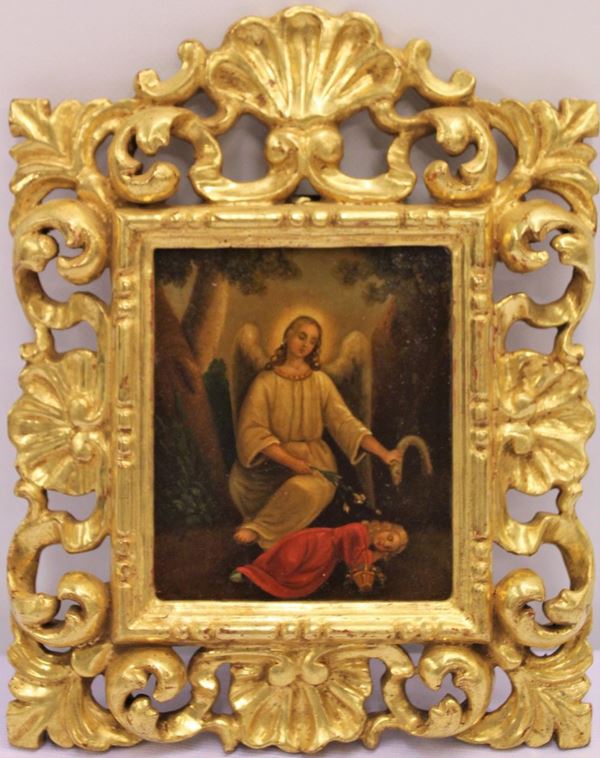 Scuola italian, sec. XIX  - Asta GIOIELLI, ARGENTI, DIPINTI E ARREDI D'ANTIQUARIATO - Poggio Bracciolini Casa d'Aste