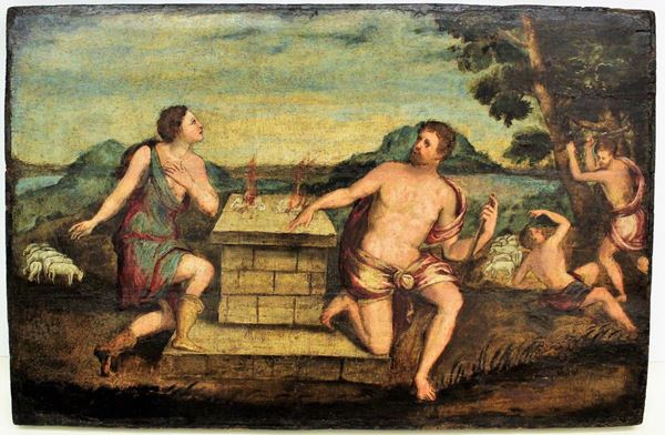 Scuola veneta, sec. XVII                                                    - Asta GIOIELLI, ARGENTI, DIPINTI E ARREDI D'ANTIQUARIATO - Poggio Bracciolini Casa d'Aste