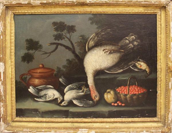 Scuola del sec. XVIII  - Asta GIOIELLI, ARGENTI, DIPINTI E ARREDI D'ANTIQUARIATO - Poggio Bracciolini Casa d'Aste