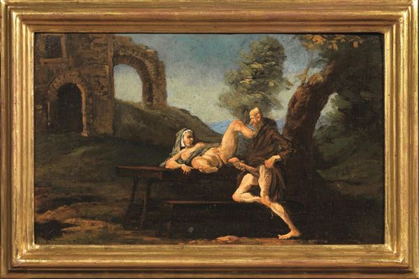 Attribuito ad Alessandro Magnasco  - Asta GIOIELLI, ARGENTI, DIPINTI E ARREDI D'ANTIQUARIATO - Poggio Bracciolini Casa d'Aste