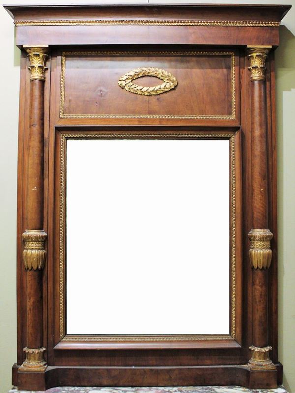 Specchiera, Genova, inizi sec. XIX,  - Asta GIOIELLI, ARGENTI, DIPINTI E ARREDI D'ANTIQUARIATO - Poggio Bracciolini Casa d'Aste