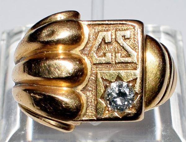 ANELLO IN ORO GIALLO E DIAMNTE