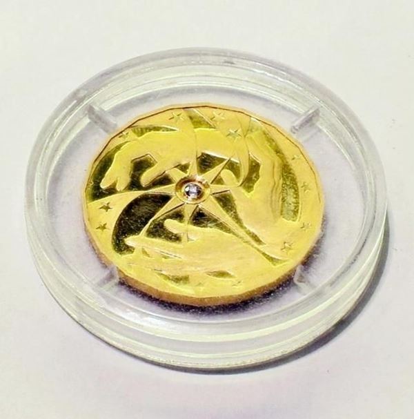 MEDAGLIA STELLA DEL 2000 IN ORO 917/1000                                  