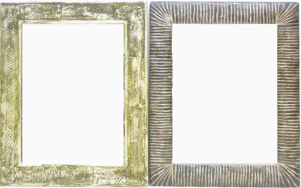 Due specchiere, sec. XX  - Asta GIOIELLI, ARGENTI, DIPINTI, ARREDI E OGGETTI D'ARTE - Poggio Bracciolini Casa d'Aste