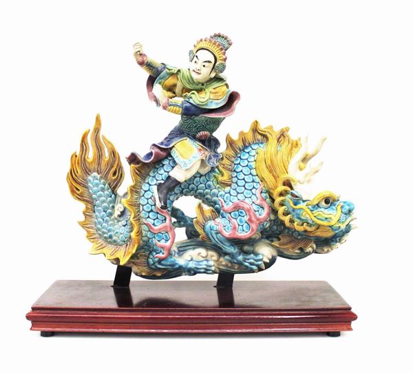 Scultura, Cina, sec. XX, in ceramica                                      