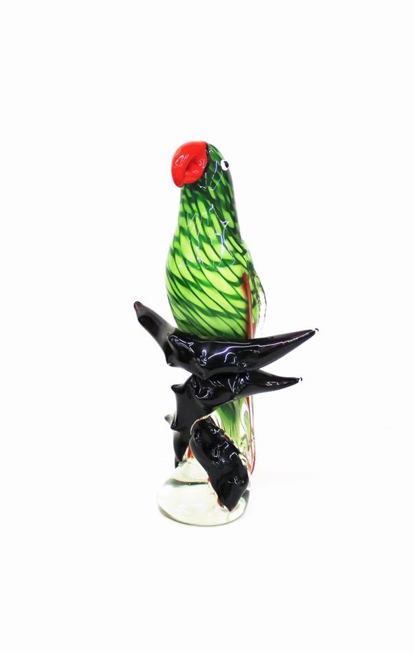 Scultura, sec. XX, firmato Murano,