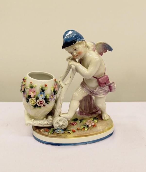 Gruppo in ceramica, Austria, sec. XX,