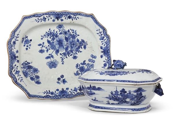 Zuppiera con presentatoio, Cina,
