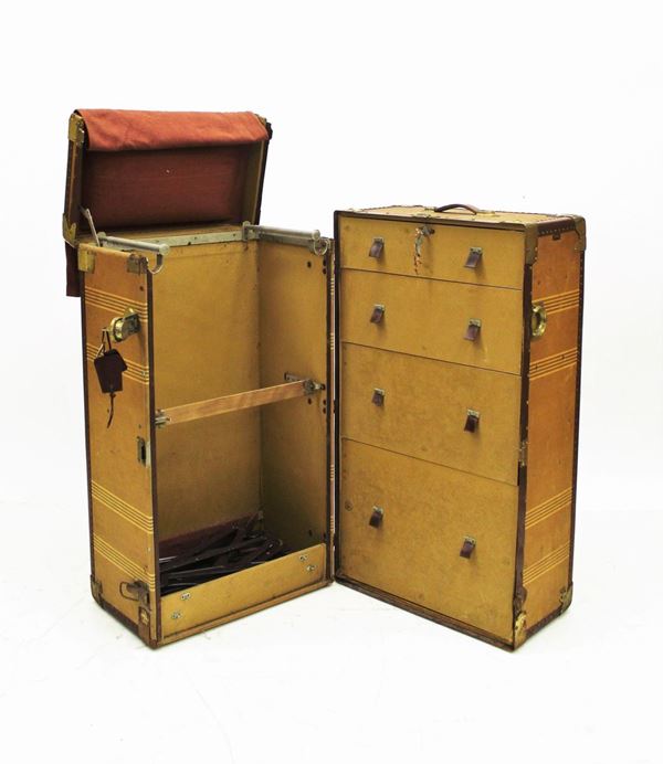 Baule armadio da viaggio, sec. XX,