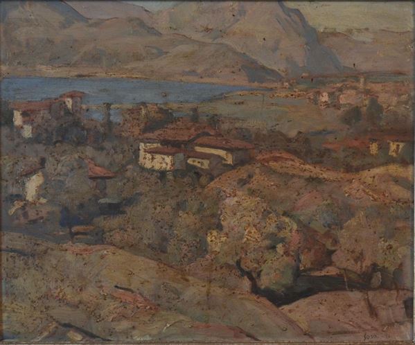 Scuola italiana, sec. XX  - Asta GIOIELLI, ARGENTI, DIPINTI, ARREDI E OGGETTI D'ARTE - Poggio Bracciolini Casa d'Aste