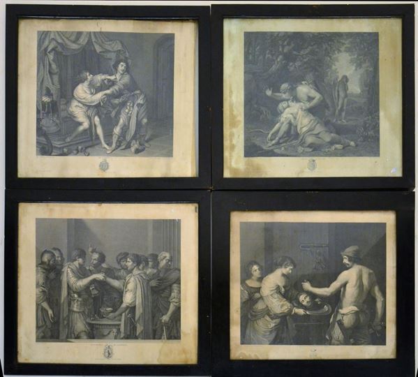 Quattro stampe, sec. XIX