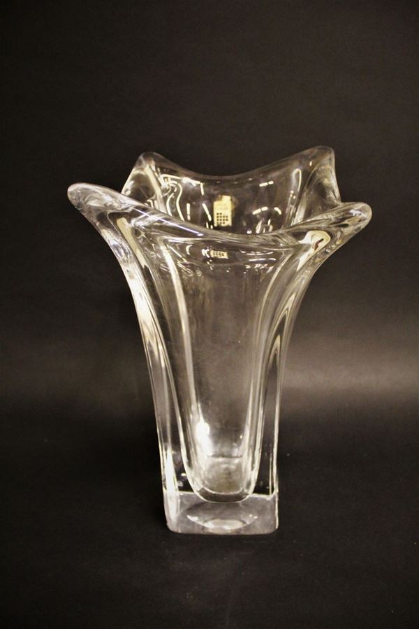 Vaso, Francia, sec. XX, manifattura Daum,