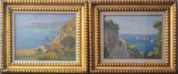 Coppia di dipinti, sec. XX,  - Asta GIOIELLI, ARGENTI, DIPINTI, ARREDI E OGGETTI D'ARTE - Poggio Bracciolini Casa d'Aste