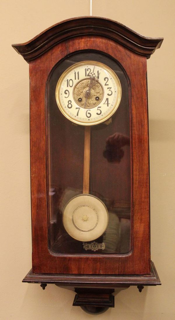 Orologio murale a pendolo, inizi sec. XX,