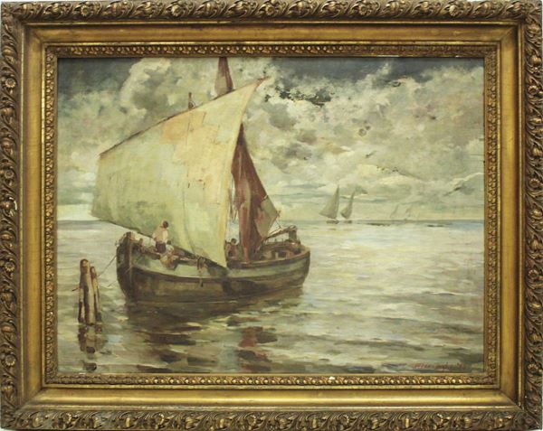 Scuola italiana, sec. XX  - Asta GIOIELLI, ARGENTI, DIPINTI, ARREDI E OGGETTI D'ARTE - Poggio Bracciolini Casa d'Aste