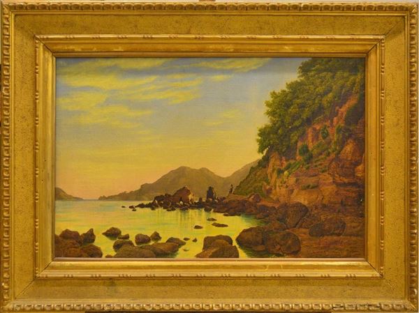 Scuola italiana, sec. XIX  - Asta GIOIELLI, ARGENTI, DIPINTI, ARREDI E OGGETTI D'ARTE - Poggio Bracciolini Casa d'Aste