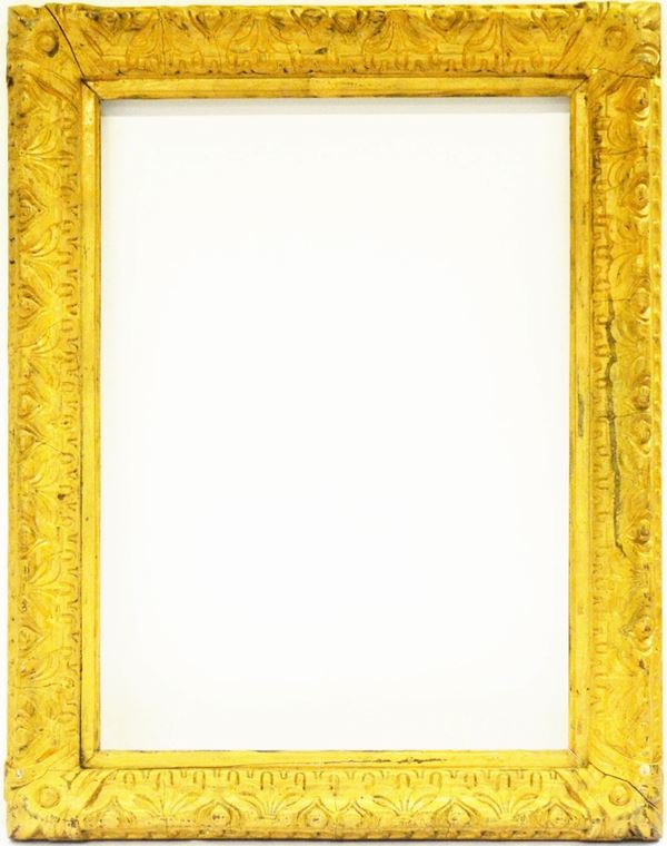 Cornice, sec. XVIII, in legno laccato e