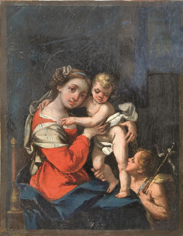 Scuola emiliana, sec.  XVIII                                                - Asta GIOIELLI, ARGENTI, DIPINTI, ARREDI E OGGETTI D'ARTE - Poggio Bracciolini Casa d'Aste