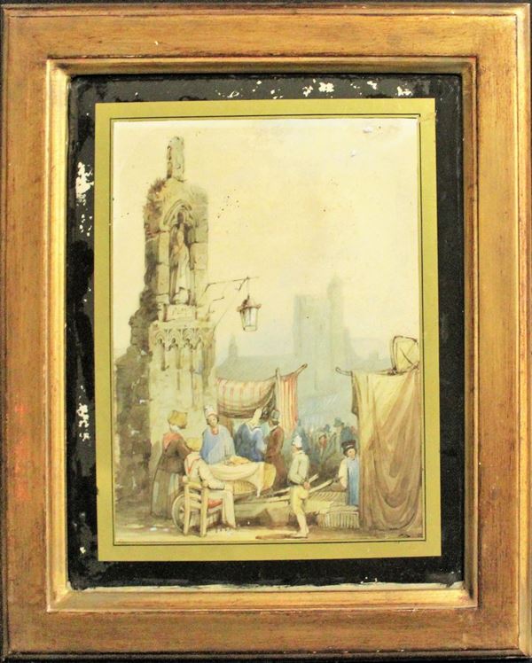 Acquerllo, Francia, sec. XIX,