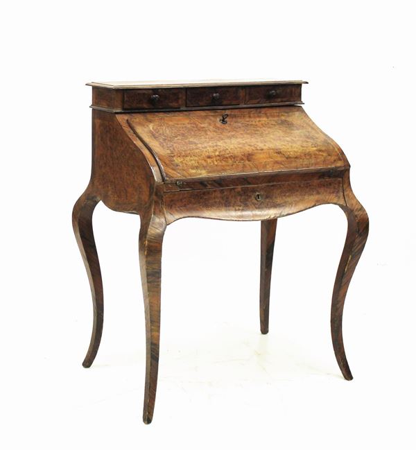 Scrittoio a ribalta, fine sec. XIX,