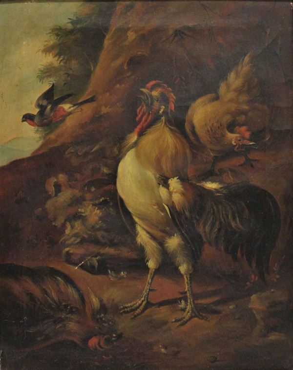 Scuola italiana, inizi sec. XX,                                             - Asta GIOIELLI, ARGENTI, DIPINTI, ARREDI E OGGETTI D'ARTE - Poggio Bracciolini Casa d'Aste