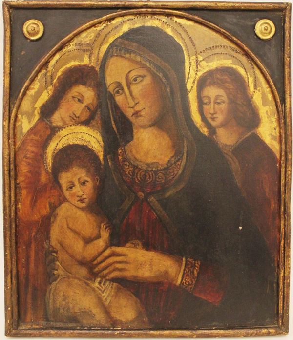 Scuola italiana, inizi sec. XX  - Asta GIOIELLI, ARGENTI, DIPINTI, ARREDI E OGGETTI D'ARTE - Poggio Bracciolini Casa d'Aste