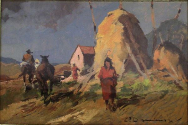 Carlo Domenici  - Asta GIOIELLI, ARGENTI, DIPINTI, ARREDI E OGGETTI D'ARTE - Poggio Bracciolini Casa d'Aste