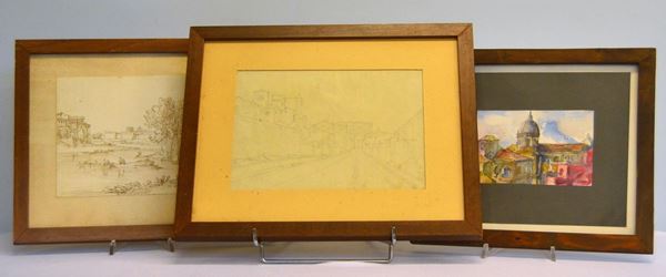 Scuola italiana, fine sec. XIX  - Asta GIOIELLI, ARGENTI, DIPINTI, ARREDI E OGGETTI D'ARTE - Poggio Bracciolini Casa d'Aste