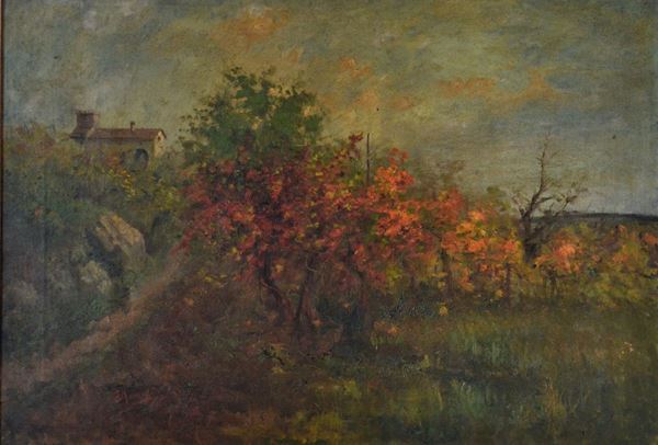 Scuola Italiana, inizi sec. XX  - Asta GIOIELLI, ARGENTI, DIPINTI, ARREDI E OGGETTI D'ARTE - Poggio Bracciolini Casa d'Aste