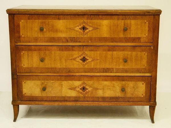 Cassettone, in stile '700, in rovere e