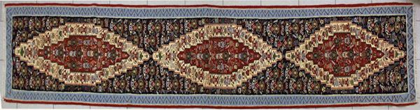 Tappeto galleria persiana, Kilim Senneh, vecchia manifattura, a motivo&nbsp;&nbsp;&nbsp;&nbsp;