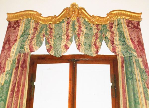 Mantovana, inizi sec. XX, in legno dorato