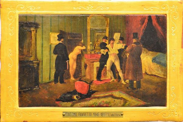 Scuola Italiana, sec. XIX  - Asta GIOIELLI, ARREDI D'ANTIQUARIATO, E DIPINTI DAL XVI AL XX SECOLO - Poggio Bracciolini Casa d'Aste