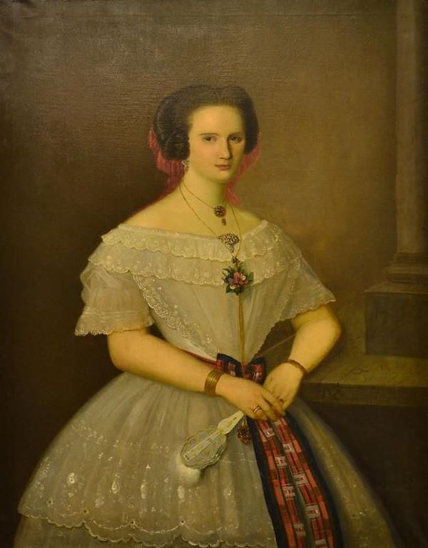 Scuola del sec. XIX  - Asta GIOIELLI, ARREDI D'ANTIQUARIATO, E DIPINTI DAL XVI AL XX SECOLO - Poggio Bracciolini Casa d'Aste