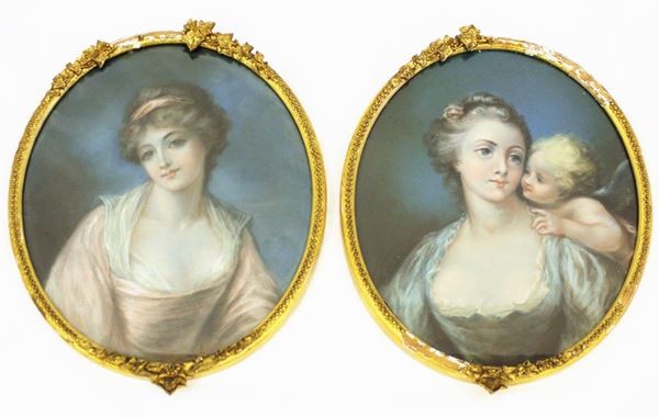 Scuola francese, sec. XIX  - Asta GIOIELLI, ARREDI D'ANTIQUARIATO, E DIPINTI DAL XVI AL XX SECOLO - Poggio Bracciolini Casa d'Aste