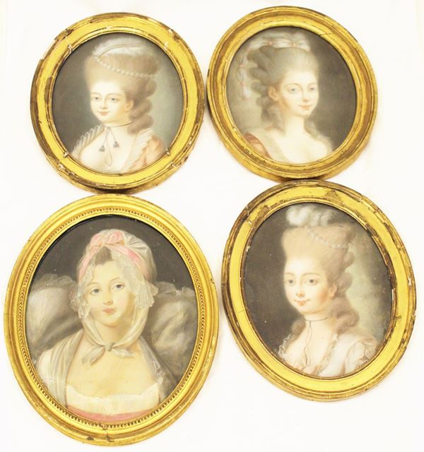 Scuola francese, sec. XIX  - Asta GIOIELLI, ARREDI D'ANTIQUARIATO, E DIPINTI DAL XVI AL XX SECOLO - Poggio Bracciolini Casa d'Aste