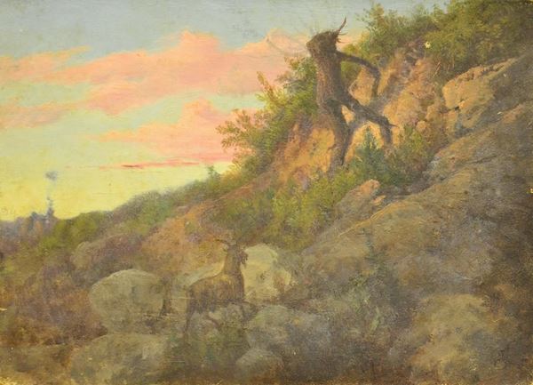 Scuola del sec. XX  - Asta GIOIELLI, ARREDI D'ANTIQUARIATO, E DIPINTI DAL XVI AL XX SECOLO - Poggio Bracciolini Casa d'Aste