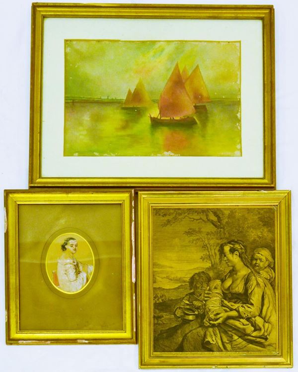 Scuola Italiana, sec. XX  - Asta GIOIELLI, ARREDI D'ANTIQUARIATO, E DIPINTI DAL XVI AL XX SECOLO - Poggio Bracciolini Casa d'Aste